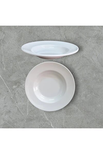 BİODATA 6 Adet %100 Kırılmaz Melamin Çukur Yemek Tabağı 21 cm-Ev & Lokanta Su...