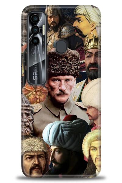 kılıfevreni غطاء متوافق مع هاتف Tecno Spark 7 Pro A+ Plus غطاء HD مطبوع - غطا...