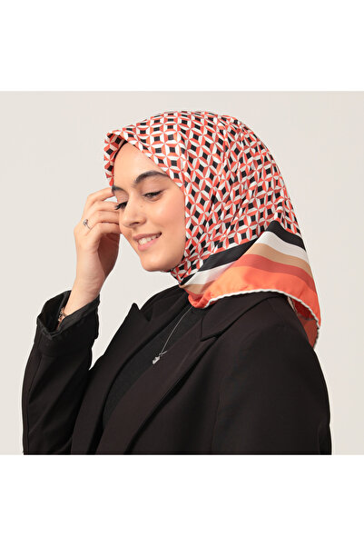 ipekistanbul Φουλάρι Twill - Μοτίβο Χιπνοσιασμού - Πορτοκαλί