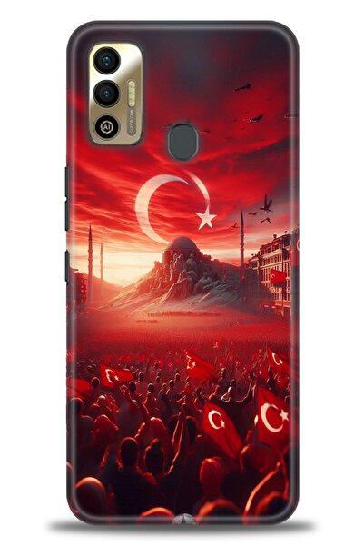 kılıfevreni غطاء متوافق مع هاتف Tecno Spark 7T A+ Plus غطاء HD مطبوع - غطاء م...