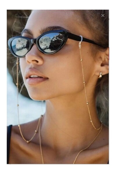 SOSYETEZGAHI Gümüş Renk Bütün Gözlüklere Uygun Gözlük Zinciri Gözlük ipi Gümü...