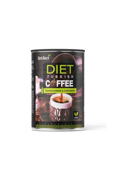 OptiTect قهوة تركية دايت، 180 جرام، نكهة تركية أصلية منكهة بالأعشاب.