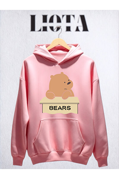 Vordevia سويت شيرت قطني كبير الحجم مطبوع عليه دببة