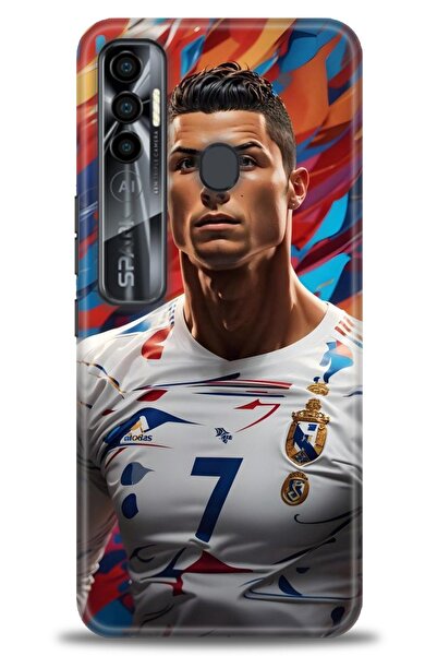 kılıfevreni غطاء متوافق مع هاتف Tecno Spark 7 Pro A+ Plus غطاء HD مطبوع - غطا...