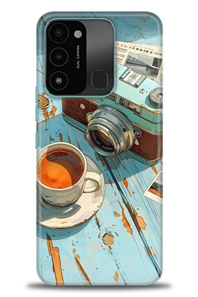 kılıfevreni غطاء متوافق مع هاتف Tecno Spark 8C A+ Plus HD مطبوع - غطاء من الس...