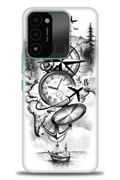 kılıfevreni غطاء متوافق مع هاتف Tecno Spark 8C A+ Plus HD مطبوع - غطاء من الس...