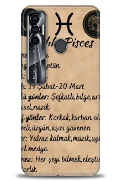 kılıfevreni غطاء متوافق مع هاتف Tecno Spark 7 Pro A+ Plus غطاء HD مطبوع - غطا...