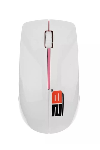 2B ماوس لاسلكي MO33P، أبيض/وردي