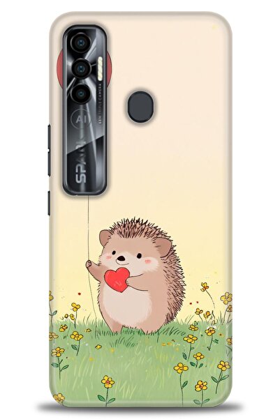 kılıfevreni غطاء متوافق مع هاتف Tecno Spark 7 Pro A+ Plus غطاء HD مطبوع - غطا...