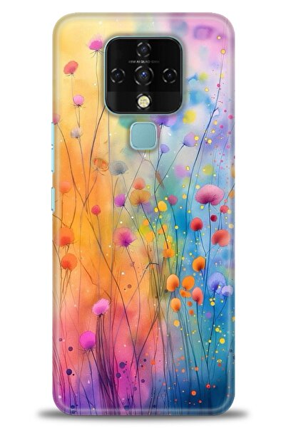 Rulet Aksesuar Tecno Camon 16 Compatible Hd Printed Silicone Case + Ceramic S...