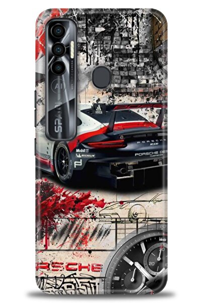 kılıfevreni غطاء متوافق مع هاتف Tecno Spark 7 Pro A+ Plus غطاء HD مطبوع - غطا...