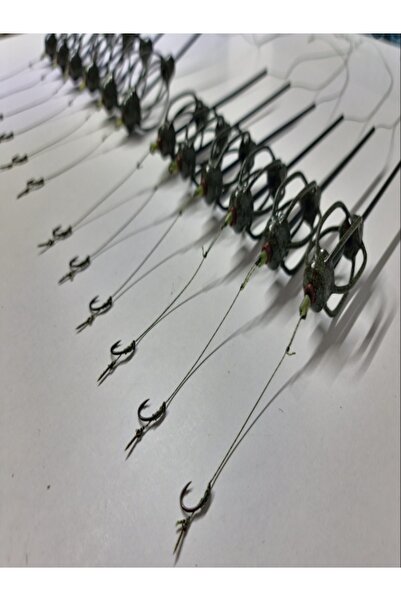 Monturi&Forface SET 3 MonturI cu Momitor 40g, Autointepare, cu Tija, Carlig Krank Nr. 10 cu Spin