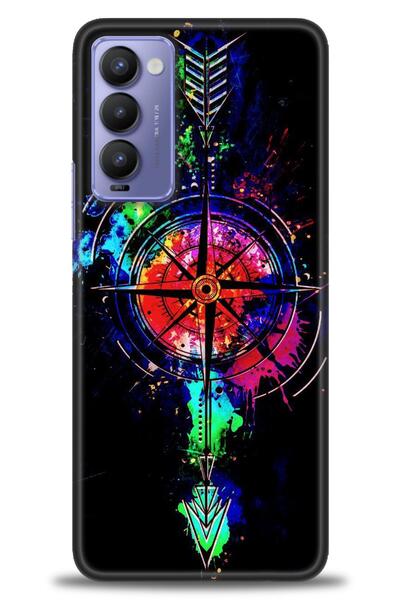 Rulet Aksesuar Tecno Camon 18 Compatible Hd Printed Silicone Case + Ceramic S...