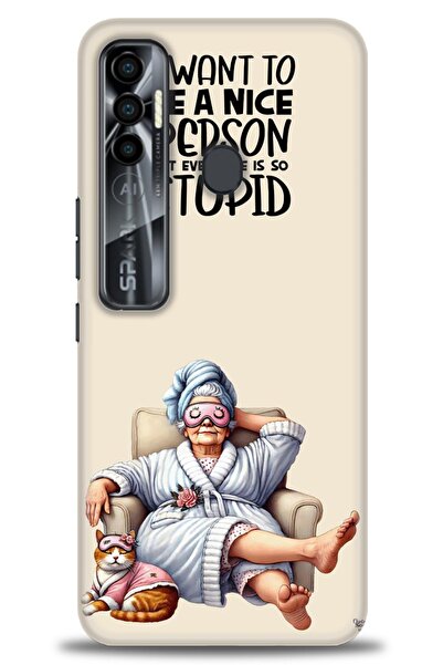 kılıfevreni غطاء متوافق مع هاتف Tecno Spark 7 Pro A+ Plus غطاء HD مطبوع - غطا...