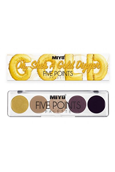Miyo Paleta de farduri de pleoape Oh, She's A Gold Digger Five Points Nr. 24 -
