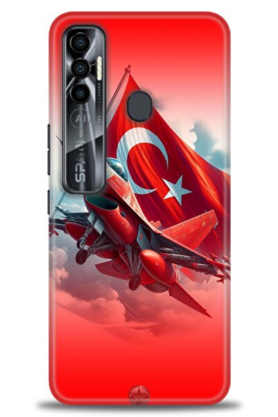 kılıfevreni غطاء متوافق مع هاتف Tecno Spark 7 Pro A+ Plus غطاء HD مطبوع - غطا...