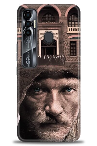 kılıfevreni غطاء متوافق مع هاتف Tecno Spark 7 Pro A+ Plus غطاء HD مطبوع - غطا...