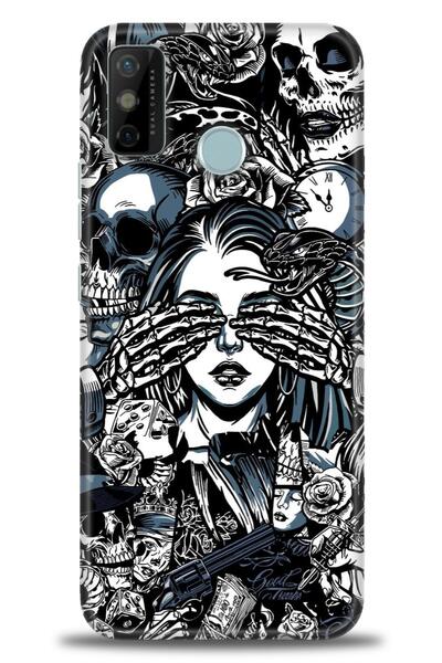 kılıfevreni غطاء متوافق مع هاتف Tecno Spark 6 Go A+ Plus HD مطبوع - غطاء من ا...