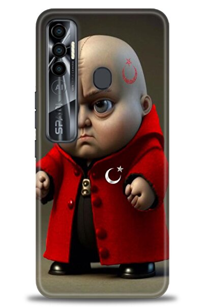 kılıfevreni غطاء متوافق مع هاتف Tecno Spark 7 Pro A+ Plus غطاء HD مطبوع - غطا...