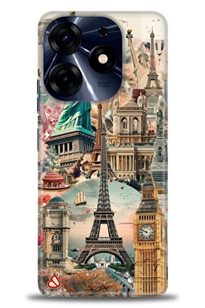 kılıfevreni غطاء متوافق مع هاتف Tecno Spark 10 Pro A+ Plus غطاء HD مطبوع - غط...