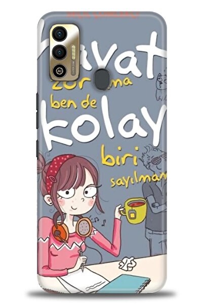 kılıfevreni غطاء متوافق مع هاتف Tecno Spark 7T A+ Plus HD مطبوع - غطاء من الس...