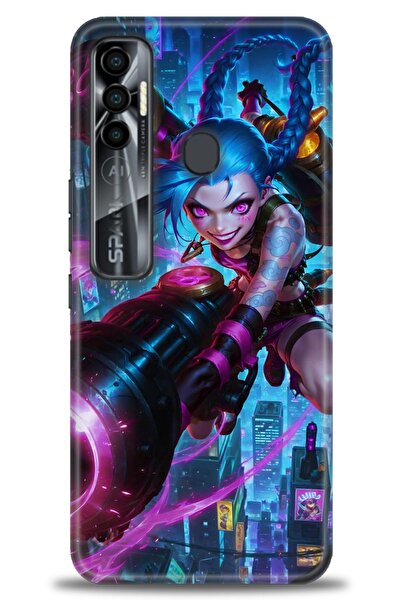 kılıfevreni غطاء متوافق مع هاتف Tecno Spark 7 Pro A+ Plus غطاء HD مطبوع - غطا...