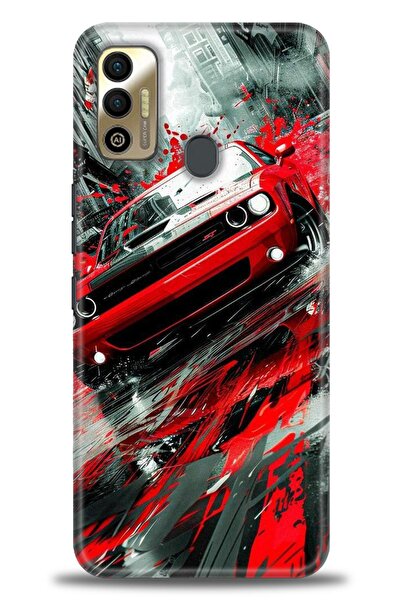 kılıfevreni غطاء متوافق مع هاتف Tecno Spark 7T A+ Plus HD مطبوع - غطاء من الس...