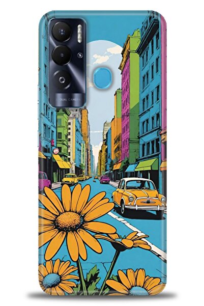 kılıfevreni غطاء تكنو بوفا نيو المتوافق مع A+ Plus غطاء HD مطبوع - غطاء سيليك...