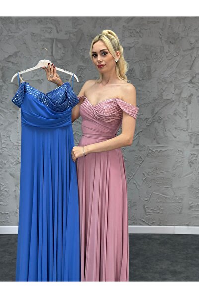 So Lady AZRA KOTAN ŞİFON KUMAŞ ABİYE ELBİSE