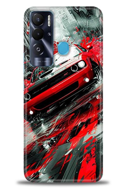 kılıfevreni غطاء تكنو بوفا نيو المتوافق مع A+ Plus غطاء HD مطبوع - غطاء سيليك...