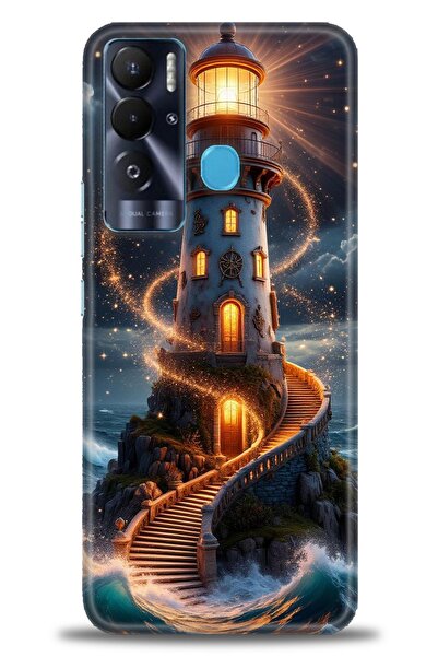 kılıfevreni غطاء تكنو بوفا نيو المتوافق مع A+ Plus غطاء HD مطبوع - غطاء سيليك...