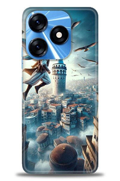 Rulet Aksesuar Tecno Spark 10 4g Compatible Hd Printed Silicone Case + Cerami...