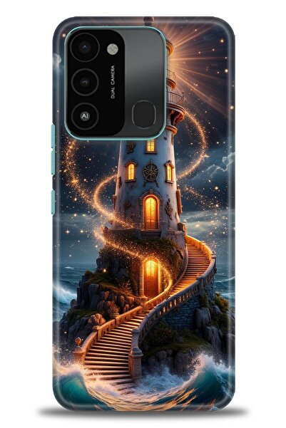 kılıfevreni غطاء متوافق مع هاتف Tecno Spark 8C A+ Plus HD مطبوع - غطاء من الس...