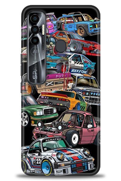 kılıfevreni غطاء متوافق مع هاتف Tecno Spark 7 Pro A+ Plus غطاء HD مطبوع - غطا...