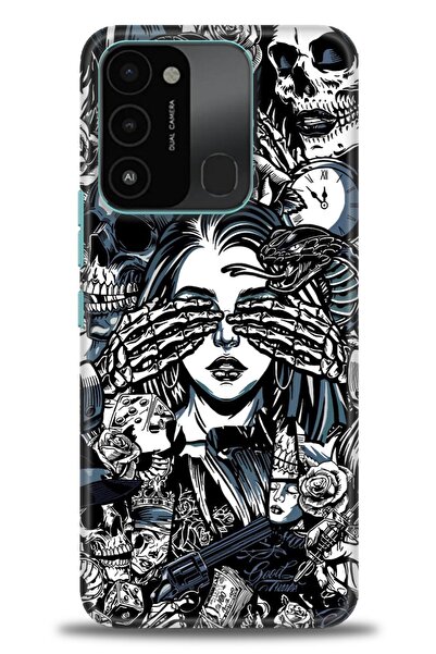 kılıfevreni غطاء متوافق مع هاتف Tecno Spark 8C A+ Plus غطاء HD مطبوع - غطاء م...