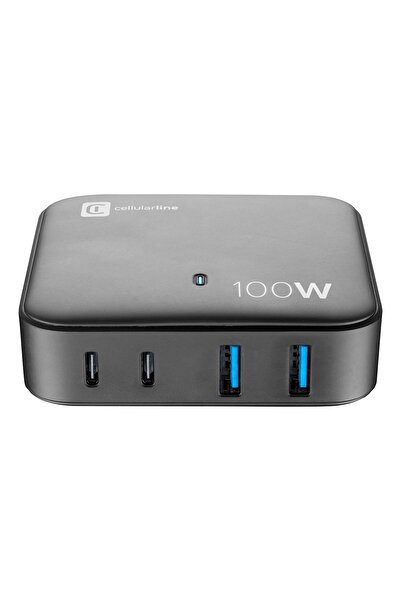Cellularline Multipower Desk, 100W, Black