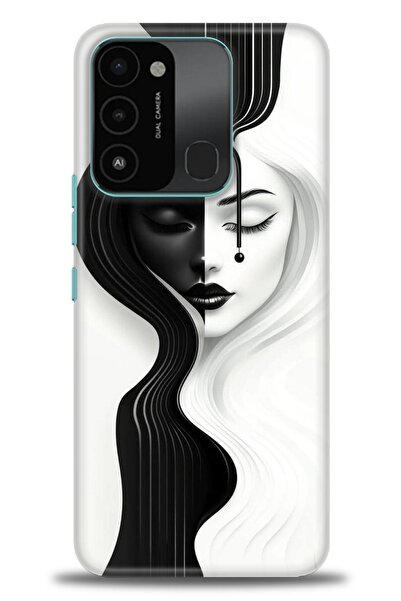 kılıfevreni غطاء متوافق مع هاتف Tecno Spark 8C A+ Plus HD مطبوع - غطاء من الس...