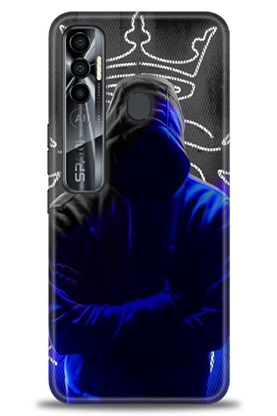 kılıfevreni غطاء متوافق مع هاتف Tecno Spark 7 Pro A+ Plus غطاء HD مطبوع - غطا...