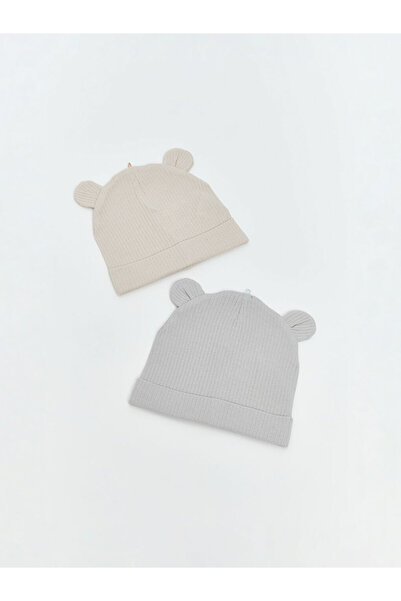 LC Waikiki Ear Detail Baby Boys' Hat 2 Pack