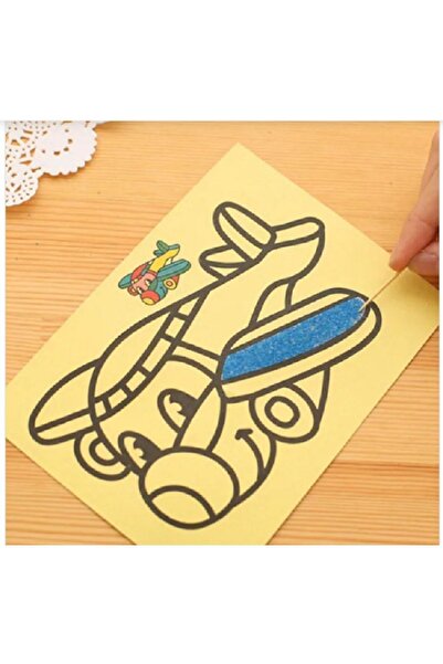 OMZ ألعاب تعليمية 5 قطع مجموعة الرسم بالرمل لعبة رسم بالرمل للأولاد والبنات