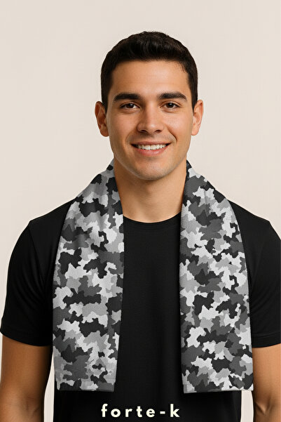 Fortek Home Спортивний рушник з цифровим принтом Fitness Towel - 50x100 см