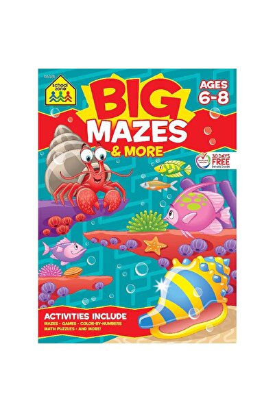 School Zone Publishing BIG Mazes & More (Ages 6-8)