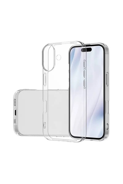 zore iPhone 17 Case Super Silicone Cover - Transparent