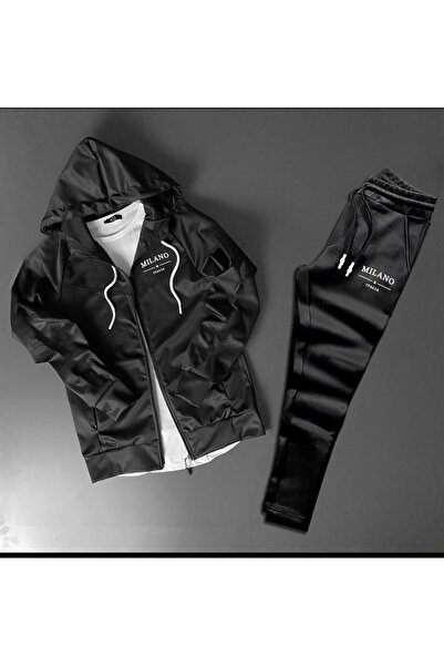 NOFLEN Спортивний костюм з капюшоном, рукавами реглан і міланською тканиною Scuba