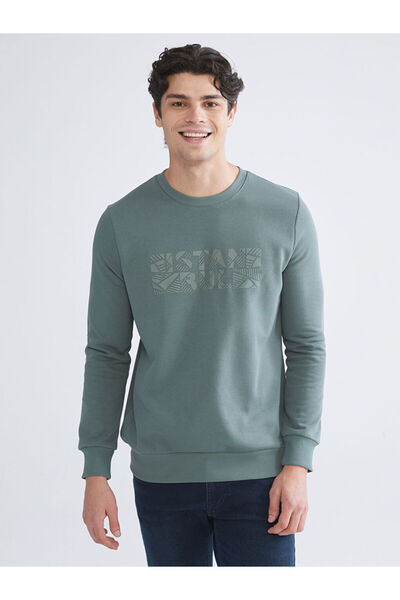 LC Waikiki Rmz Gi̇yi̇m Farkiyla Zero Roba Collar Long Sleeve Sweatshirt