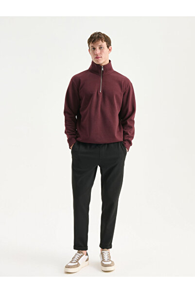 LC Waikiki Λαμπερές επιλογές από το Shining Store | Ανδρικό χοντρό φούτερ με φερμουάρ ψηλός λαιμός