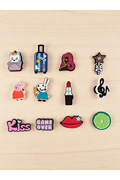 Crocs Terlik Süsü 12 Adet Terlik Pin Aksesuar