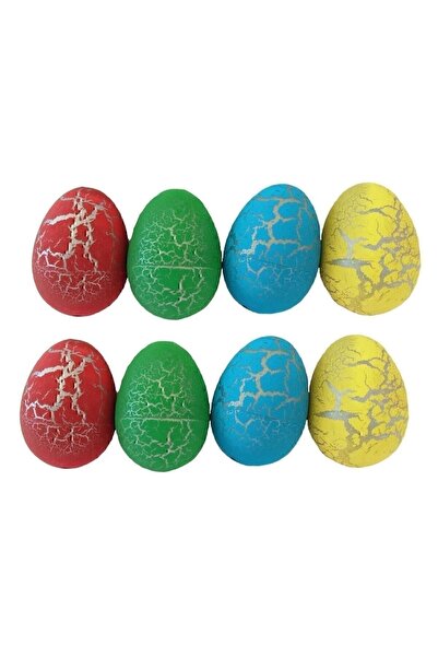 OMZ ألعاب تعليمية 6 قطع كبيرة الحجم 6 سم بيضة ديناصور تنمو وتتكسر عند نقعها ل...