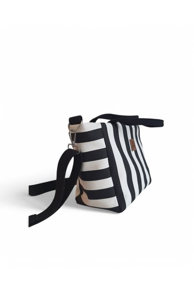 Al Ver Gülüm Geantă tote pentru femei, cu dungi, din material impermeabil, pentru utilizare zilnică