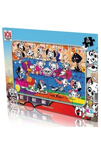 NEWBRENDHOME لعبة تعليمية للأولاد، لغز Ks مكون من 24 قطعة، 101 لغز بإطار دالي...